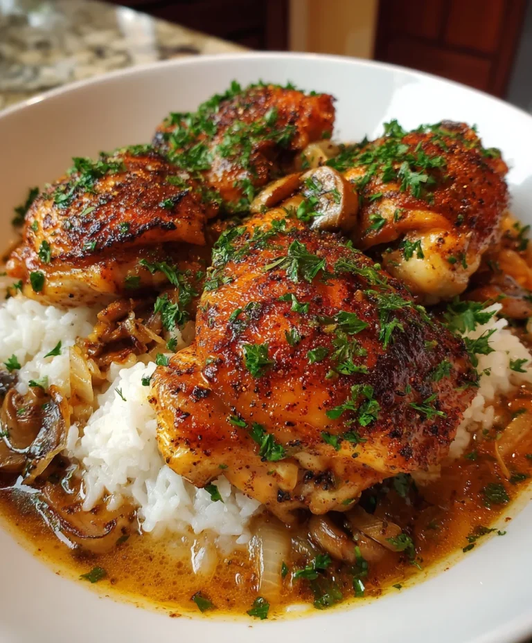 Best Smothered Chicken and Rice – Rich, Cozy & Ultimate Comfort Food!