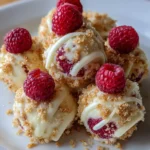 White Chocolate Raspberry Cheesecake Balls – Creamy, Fruity & Irresistibly Sweet!