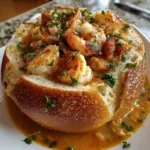 Stuffed Seafood Soup Bread Bowl – Creamy, Cozy & Packed with Seafood Flavor!