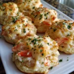 Savory Shrimp Crab Biscuit Melts – Cheesy, Buttery & Seafood-Lover Approved