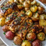Sheet Pan Balsamic Chicken and Potatoes – Crispy, Juicy & Full of Comforting Flavor!