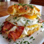 Cloud Bread Breakfast Sandwich – Fluffy, Light & Perfectly Satisfying!