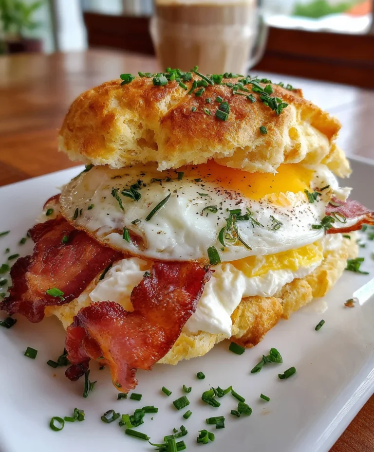 Cloud Bread Breakfast Sandwich – Fluffy, Light & Perfectly Satisfying!
