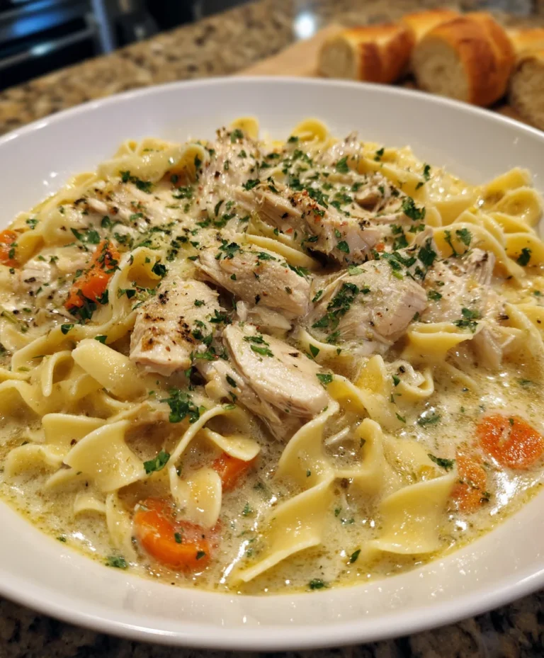 Crockpot Chicken and Noodles – Cozy, Creamy & Pure Comfort Food!