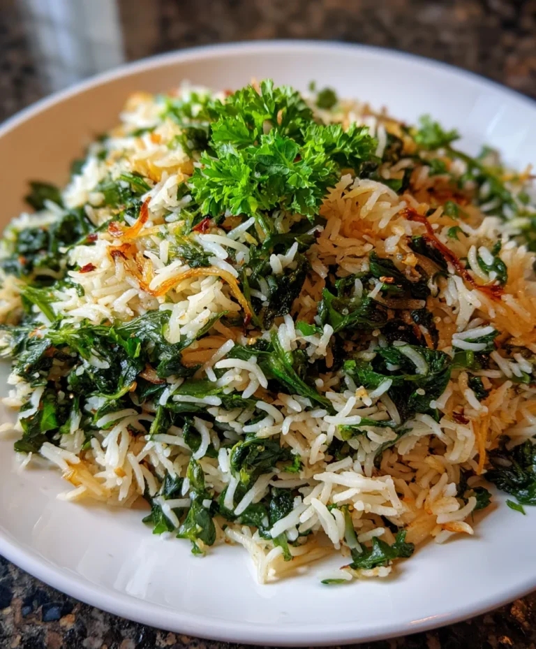 Spinach Rice in Instant Pot – Fluffy, Flavorful & Effortlessly Healthy!