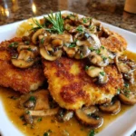 Chicken Schnitzel with Mushroom Gravy – Crispy, Savory & Comfort-Food Classic!