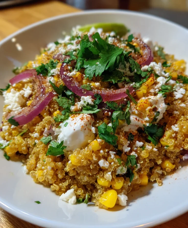 Mexican Street Corn Quinoa Salad – Bright, Creamy & Bursting with Zesty Flavor!