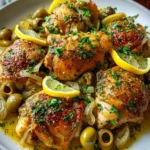 One-Pot Mediterranean Lemon Chicken – Bright, Savory & Bursting with Fresh Flavor!