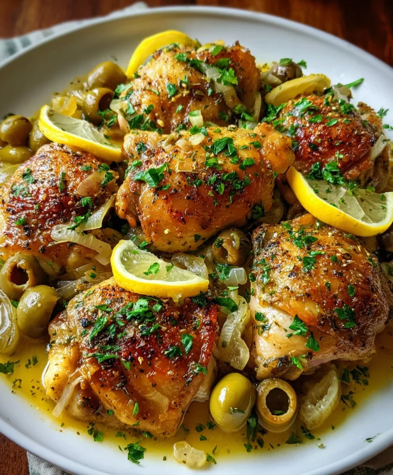 One-Pot Mediterranean Lemon Chicken – Bright, Savory & Bursting with Fresh Flavor!
