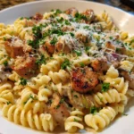 Creamy Pepper Jack Chicken & Sausage Pasta – Bold, Cheesy & Comfort-Food Perfection!
