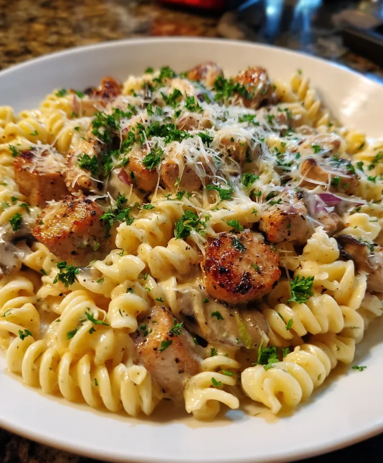 Creamy Pepper Jack Chicken & Sausage Pasta – Bold, Cheesy & Comfort-Food Perfection!