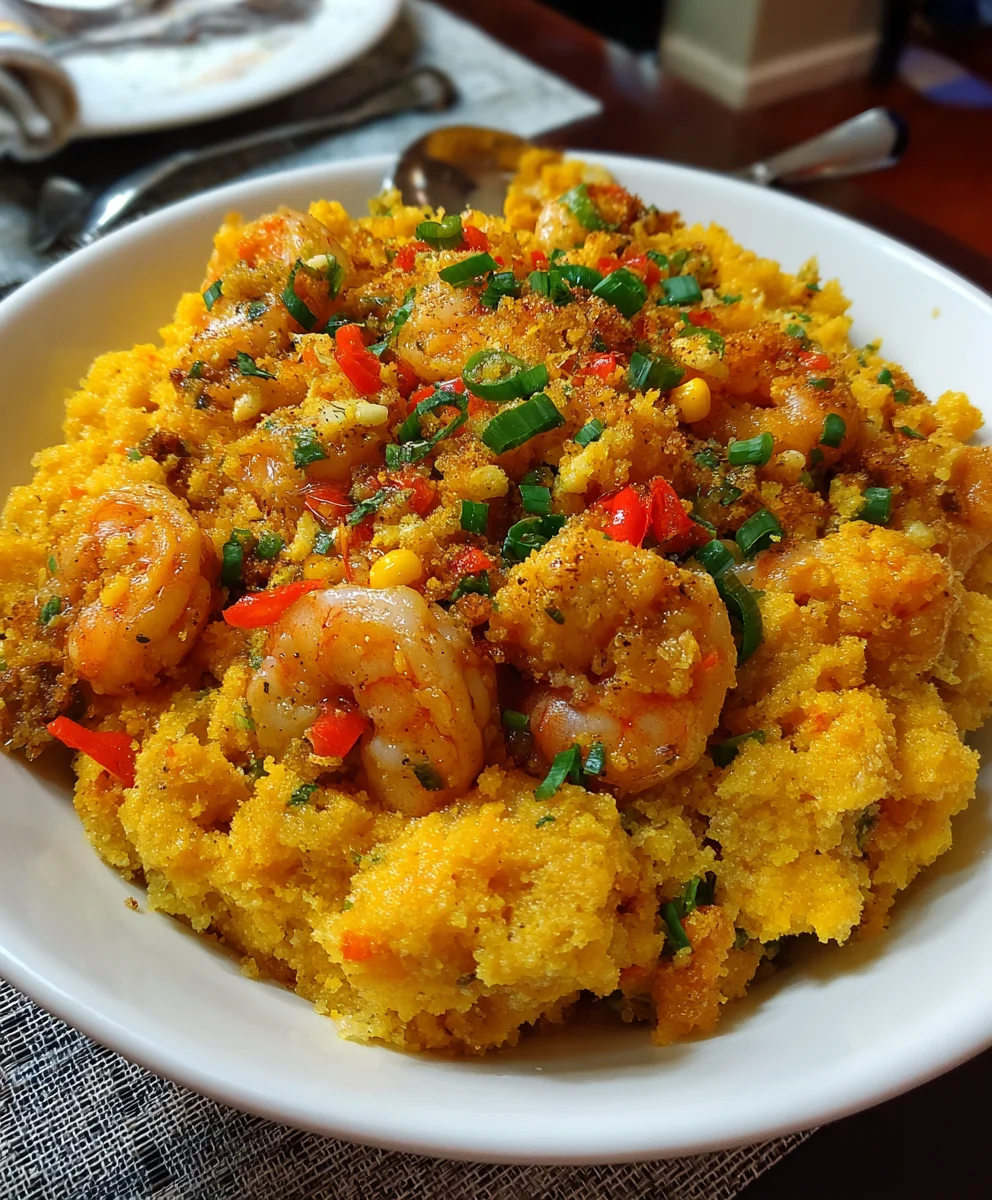 Crawfish Cornbread – Savory, Moist & Packed with Southern Flavor!