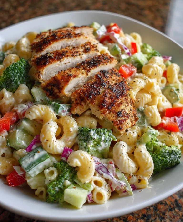 Creamy Ranch Protein Pasta Salad – Cool, Creamy & Power-Packed with Protein!