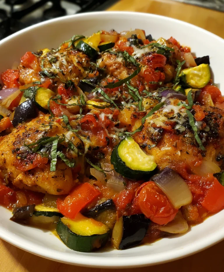 Ratatouille Chicken Casserole – Colorful, Hearty & Mediterranean Comfort!