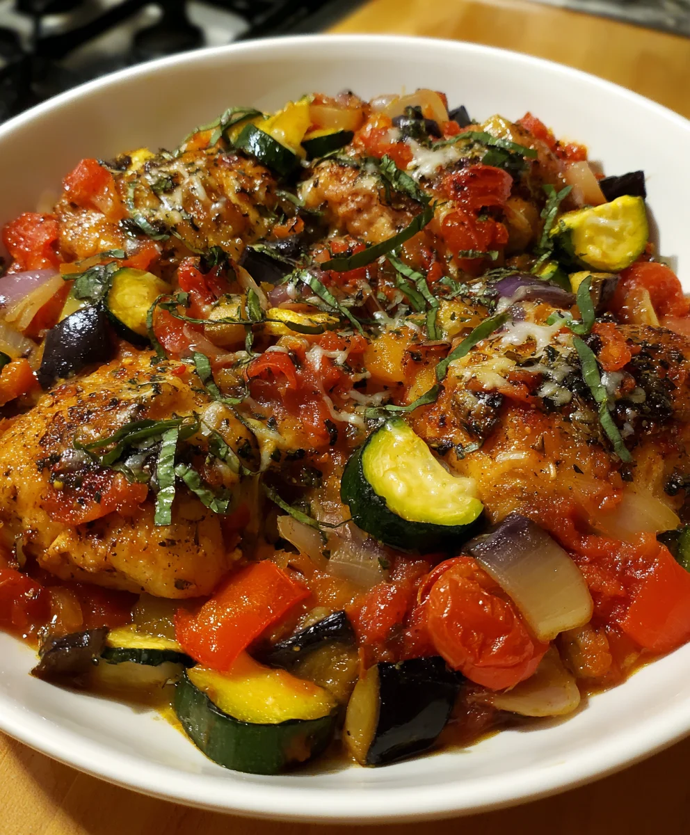 Ratatouille Chicken Casserole – Colorful, Hearty & Mediterranean Comfort!