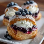 Berry Cheese Puff Treats – Flaky, Creamy & Bursting with Berry Sweetness!