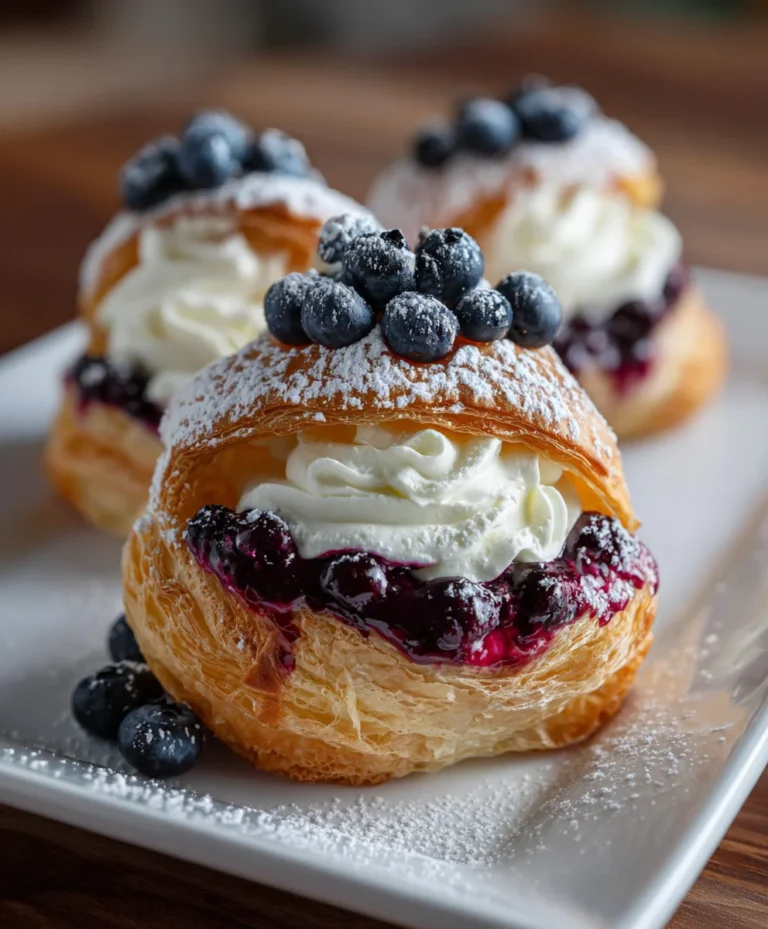 Berry Cheese Puff Treats – Flaky, Creamy & Bursting with Berry Sweetness!