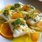 Poached Cod with Fennel and Orange – Light, Elegant & Brightly Flavorful!
