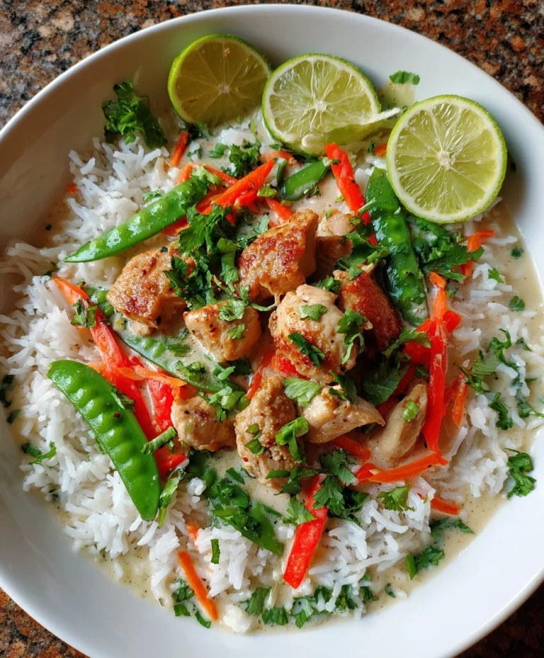 Coconut Chicken Rice Bowl – Creamy, Flavorful & Packed with Tropical Comfort!