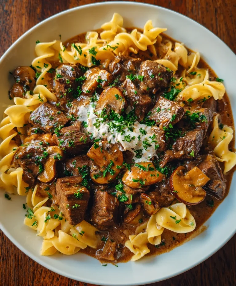 Slow Cooker Beef Stroganoff – Creamy, Hearty & Comfort-Food Classic!