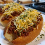 Cheesy Sloppy Joe Garlic Bread – Bold, Cheesy & Pure Comfort Food Bliss!