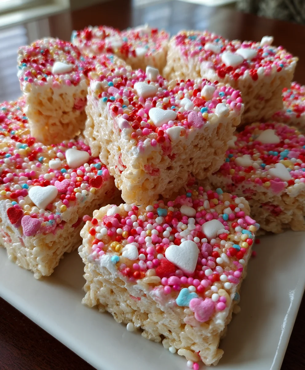 Rice Krispie Valentine Hearts – Sweet, Chewy & Perfectly Festive!