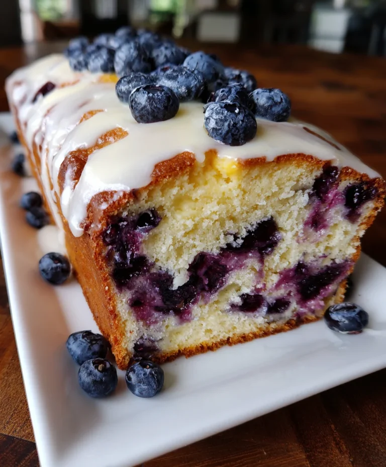 Blueberry Cream Cheese Loaf – Moist, Creamy & Bursting with Berry Flavor!