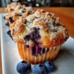 Blueberry Cream Cheese Muffins – Soft, Creamy & Bursting with Berry Bliss!