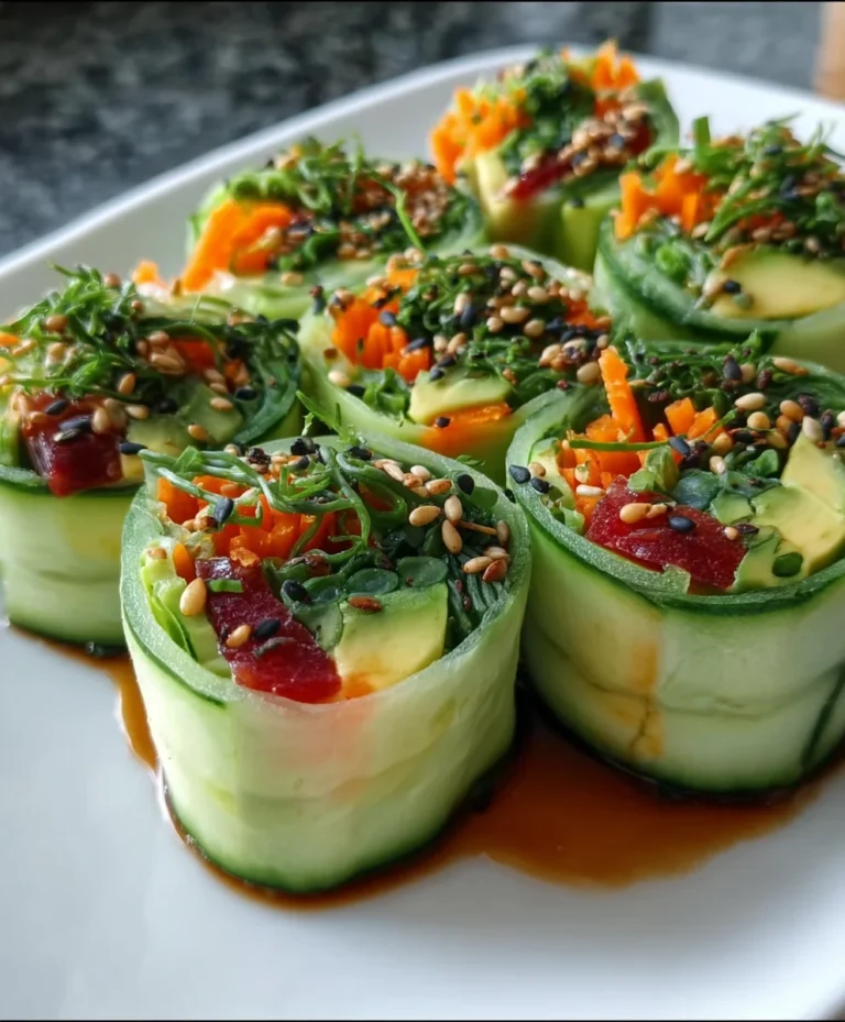 Light Cucumber Avocado Rolls – Fresh, Creamy & Perfectly Refreshing