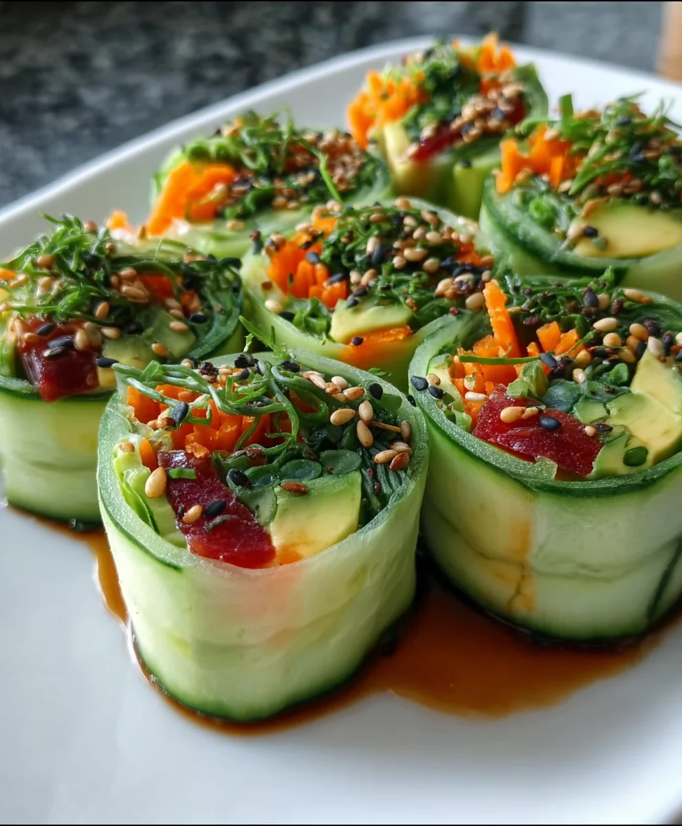Light Cucumber Avocado Rolls – Fresh, Creamy & Perfectly Refreshing