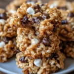 No-Bake Coffee Crunch Rice Krispie Cookies – Crispy, Chocolatey & Energizingly Delicious