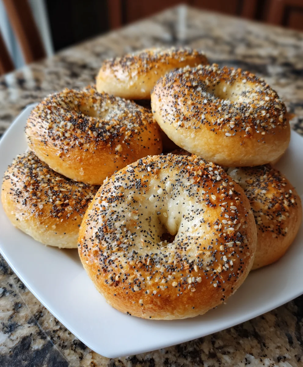 Lemon Poppy Seed Bagels – Bright, Chewy & Bursting with Citrus Flavor