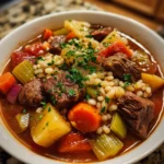 Guinness Beef Barley Stew – Rich, Hearty & Deeply Comforting!