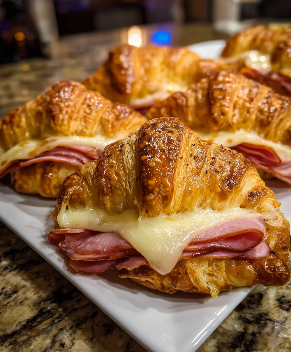 Ham and Cheese Croissant – Buttery, Flaky & Irresistibly Melty