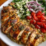 Lemon Herb Grilled Chicken Quinoa Bowl – Fresh, Bright & Power-Packed