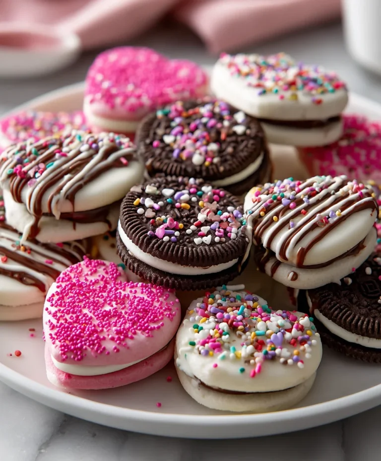 Valentine’s Chocolate Dipped Oreos – Sweet, Festive & Perfect for Sharing!