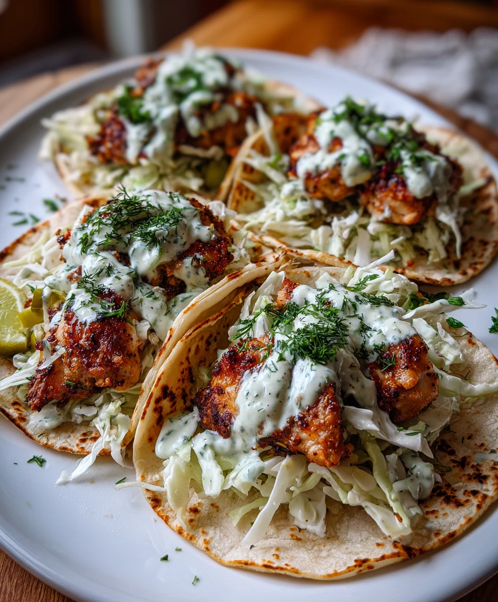Dill Pickle Ranch Smash Chicken Tacos – Tangy, Crispy & Flavor-Packed