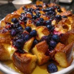 Blueberry French Toast Casserole – Buttery, Berry-Filled & Perfectly Cozy