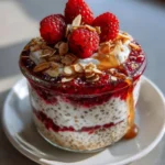 Overnight Oats with Raspberry Chia – Creamy, Fruity & Naturally Energizing
