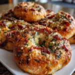 Sourdough Sun-Dried Tomato Bagels with Herbs & Cheese – Chewy, Savory & Bakery-Perfect!