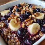 High Protein Banana Blueberry Breakfast Bake – Sweet, Satisfying & Packed with Power