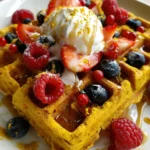 Anti-Inflammatory Turmeric Waffles – Golden, Crispy & Nourishing from the Inside Out!
