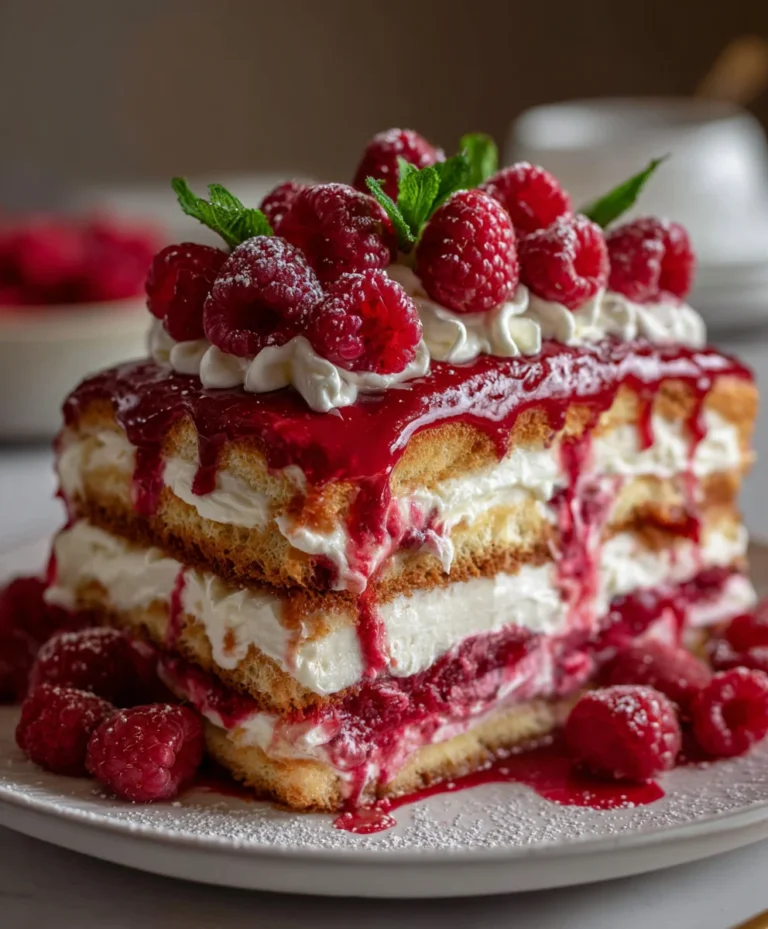 Raspberry Tiramisu – Creamy, Fruity & Elegantly Indulgent!