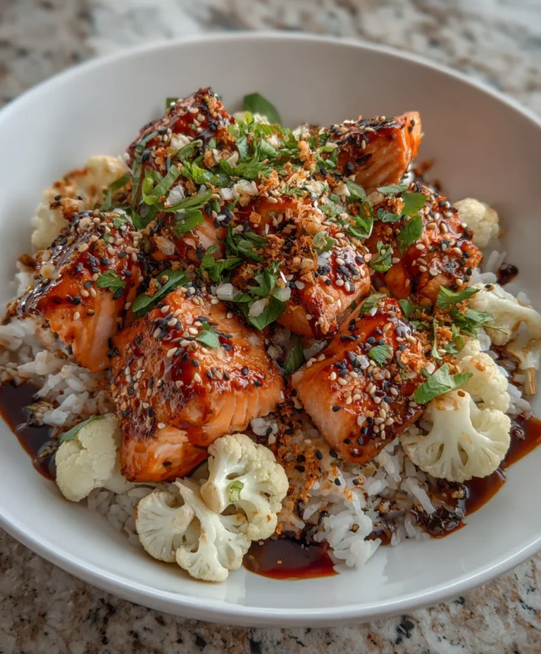 Sriracha Honey Salmon Bowls – Sweet, Spicy & Packed with Flavor!