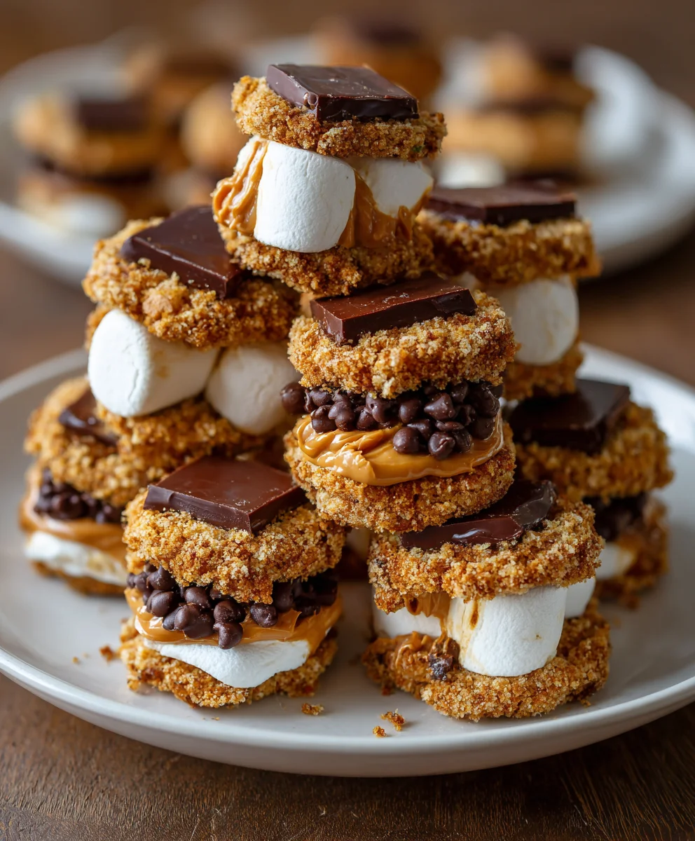 Peanut Butter Choc Chip S’mores – Gooey, Chocolatey & Loaded with Peanut Butter Bliss!