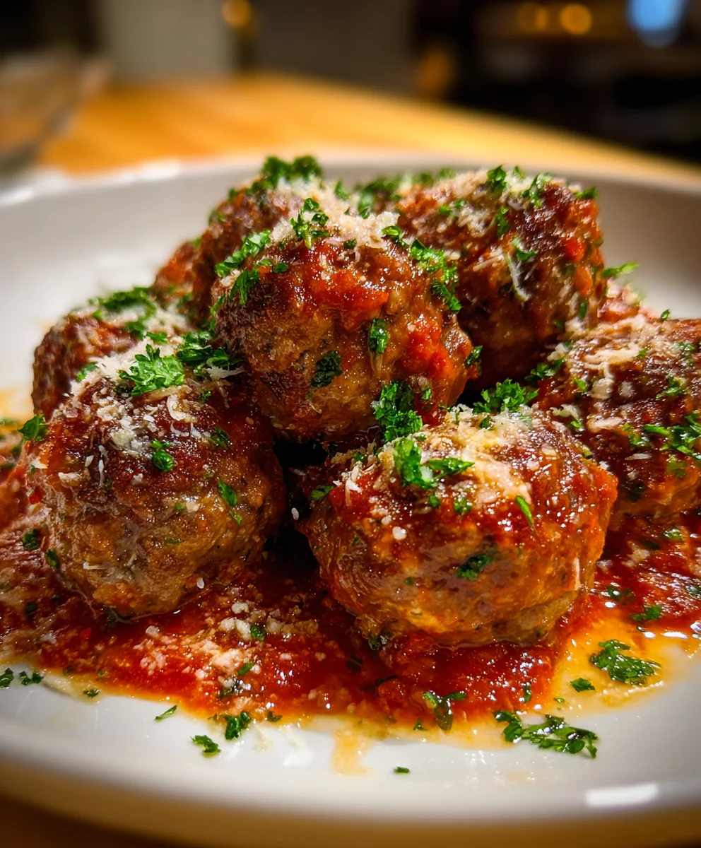 Oven-Baked Italian Meatballs – Juicy, Savory & Perfectly Seasoned