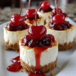 Mini Cherry Cheesecake – Creamy, Sweet & Perfectly Bite-Sized