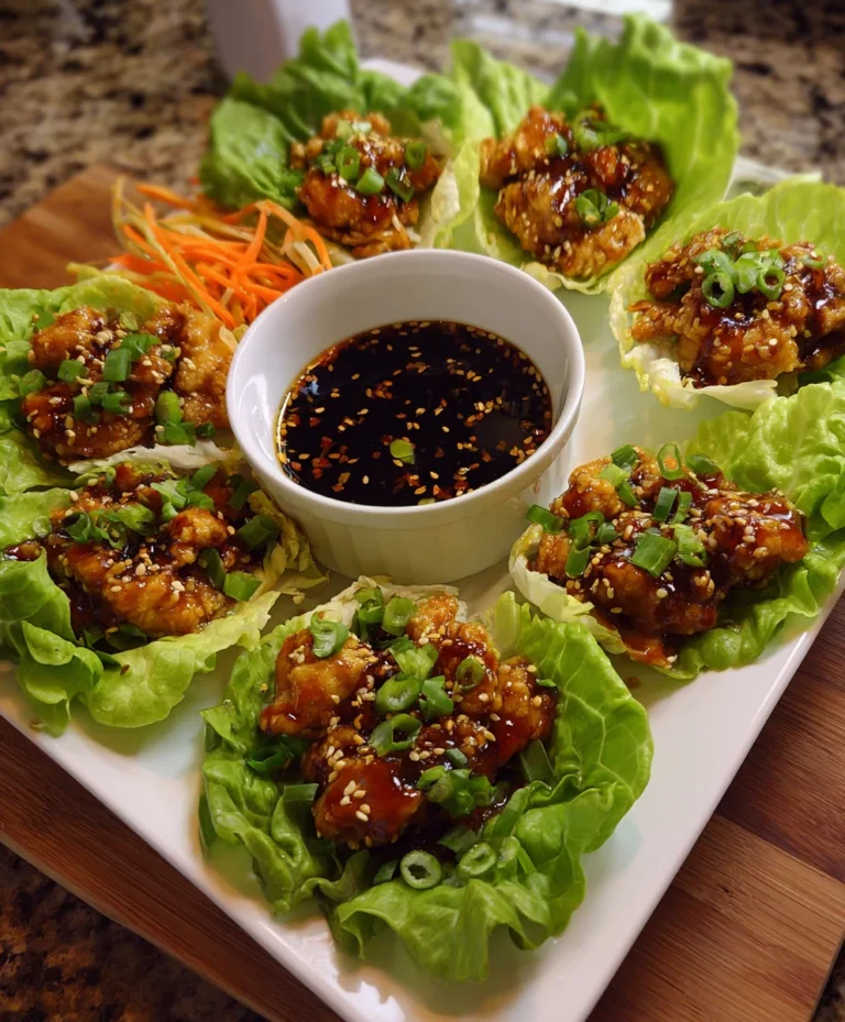 Potsticker Chicken Lettuce Boats – Savory, Fresh & Packed with Bold Flavor