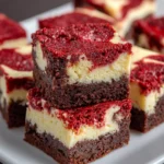 Red Velvet Cheesecake Brownies – Fudgy, Creamy & Irresistibly Decadent