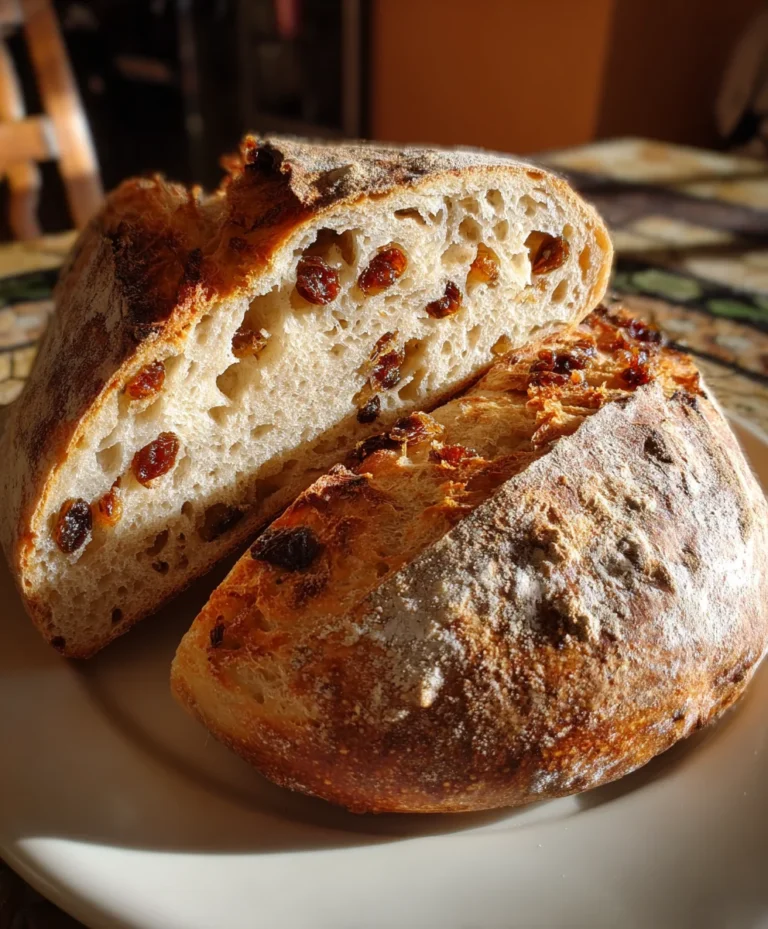 Cinnamon Raisin Artisan Bread – Warm, Fragrant & Perfectly Rustic